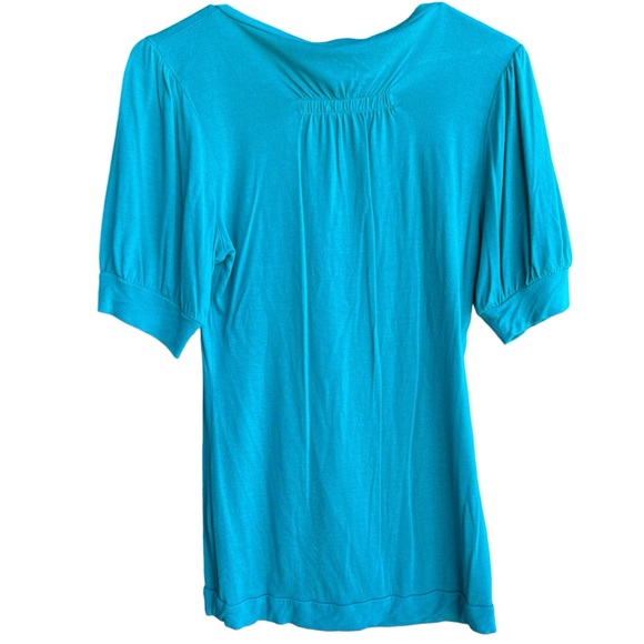 The Limited Women’s Teal Blue Short Sleeve Shirt Sz S - Picture 5 of 8